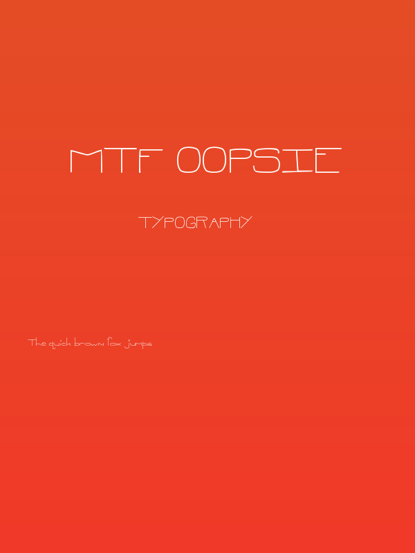 MTF Oopsie Poster