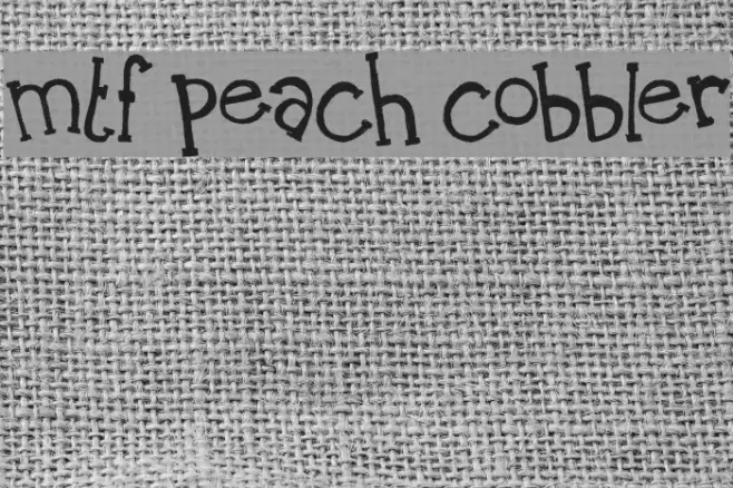 MTF Peach Cobbler خط examples