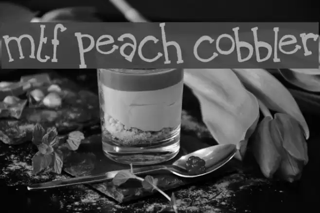 MTF Peach Cobbler خط examples