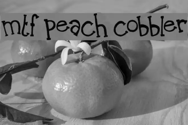 MTF Peach Cobbler خط examples