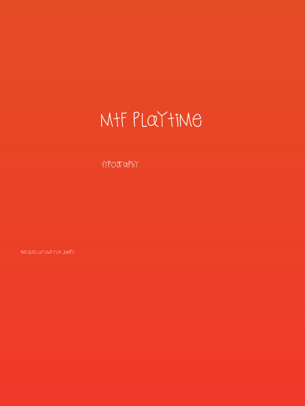 MTF Playtime Poster
