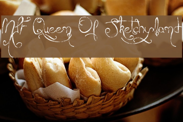 MTF Queen Of Sketchyland Font examples