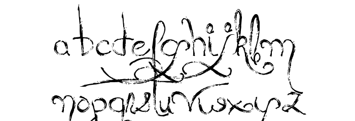 MTF Queen Of Sketchyland Font LOWERCASE