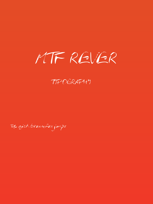 MTF Rever Poster