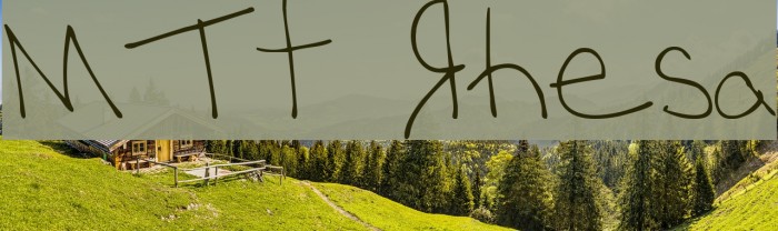 MTF Rhesa Font examples