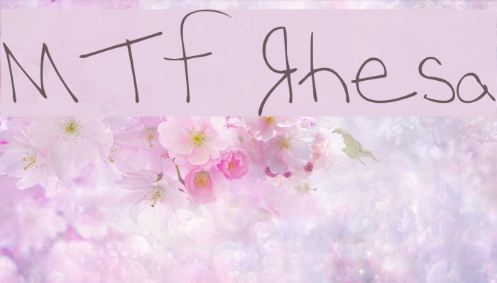 MTF Rhesa Font examples