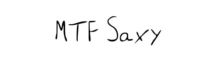 MTF Saxy Font