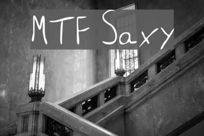 MTF Saxy Font examples