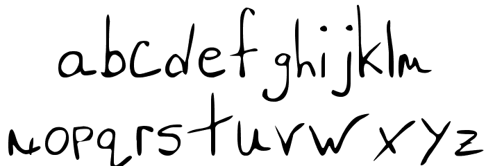 MTF Saxy Font LOWERCASE