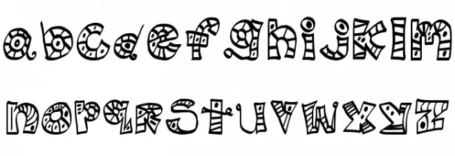 MTF Scribblie フォント 大文字