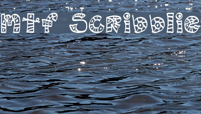 MTF Scribblie Schriftart examples