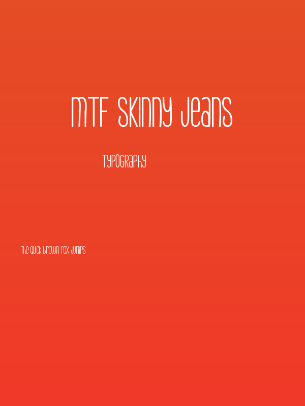 MTF Skinny Jeans Poster