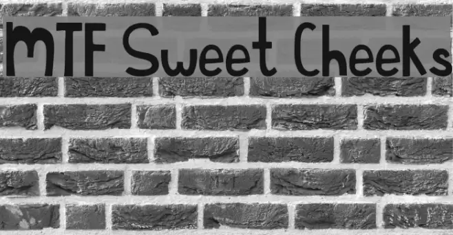 MTF Sweet Cheeks Font examples