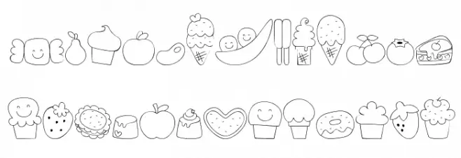 MTF Sweet Dings خط أحرف كبيرة