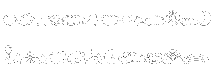 MTF Sweet Sky Dings Fonte MINÚSCULAS