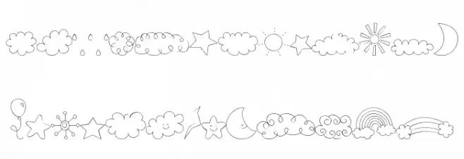 MTF Sweet Sky Dings Fonte MINÚSCULAS