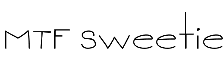 MTF Sweetie  les polices de caractères gratuit tlcharger