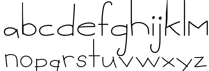 MTF Sweetie Font LOWERCASE
