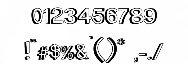 MTF Toast Font OTHER CHARS