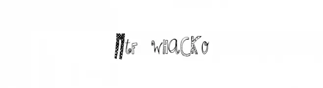 MTF Whacko  les polices de caractères gratuit tlcharger