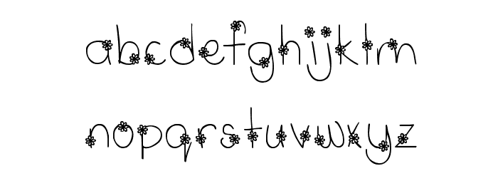 MTF Wildflower Font LOWERCASE