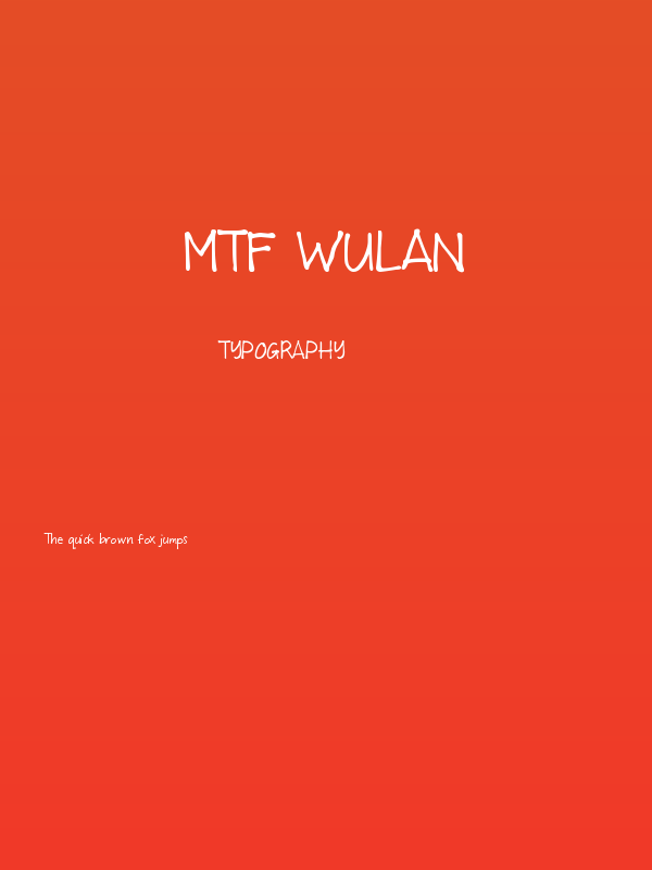 MTF Wulan Poster