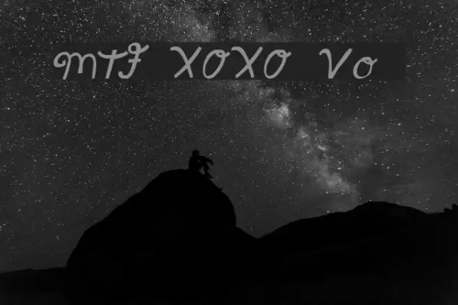 MTF XOXO Vo.1 Font examples