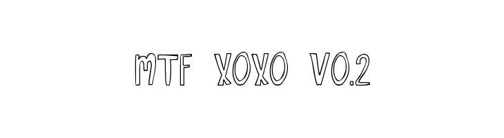 Шрифт xoxo.