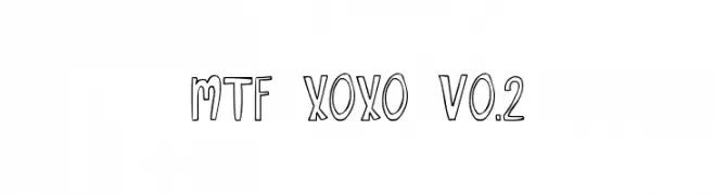 MTF XOXO Vo.2  font caratteri gratis