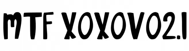 MTF XOXOvo2.1  नि: शुल्क फ़ॉन्ट्स डाउनलोड