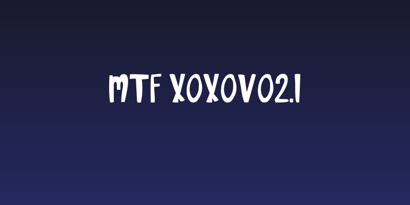 MTF XOXOvo2.1 Social Header