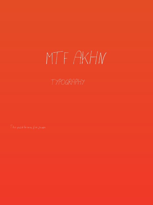 MTF akhn Poster