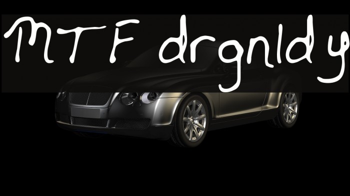 MTF drgnldy Font examples