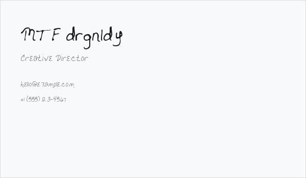 MTF drgnldy Business Card