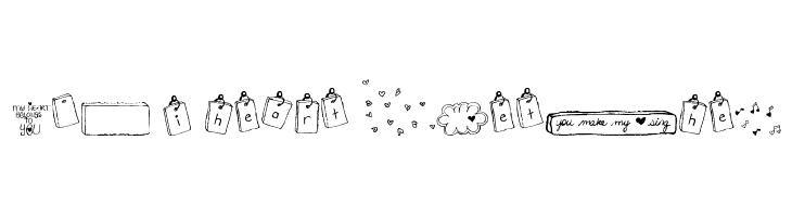 MTF i heart Sketches  免费字体下载