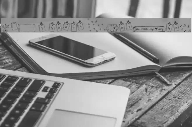 MTF i heart Sketches Font examples