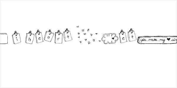 MTF i heart Sketches Logo