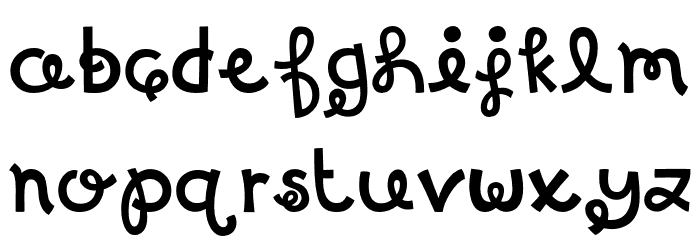MTFBirthdayBash Font LOWERCASE