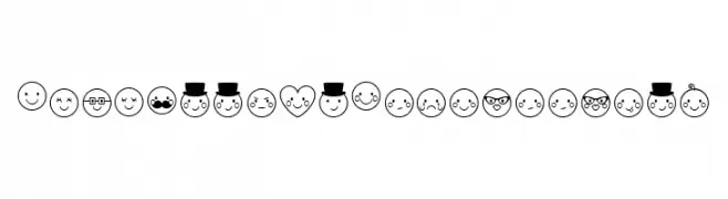 MTFCheekyEmojiDoodles  Frei Schriftart Herunterladen