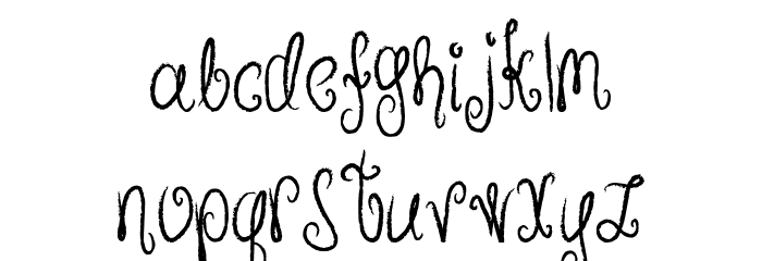 MTFHunnie Font LOWERCASE