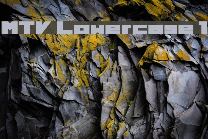 MTV Lowercase 1 Font examples