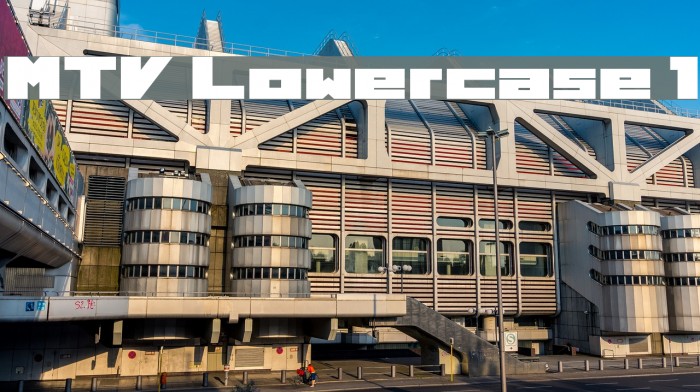 MTV Lowercase 1 Font examples