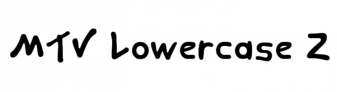 MTV Lowercase 2  免费字体下载
