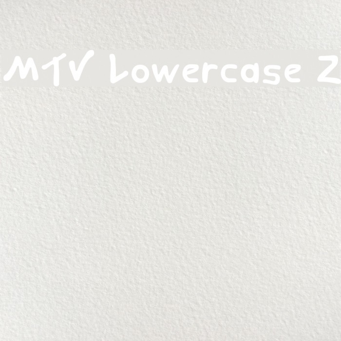 MTV Lowercase 2 Font examples