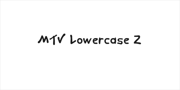 MTV Lowercase 2 Logo