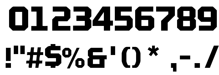 MTV2C Font OTHER CHARS
