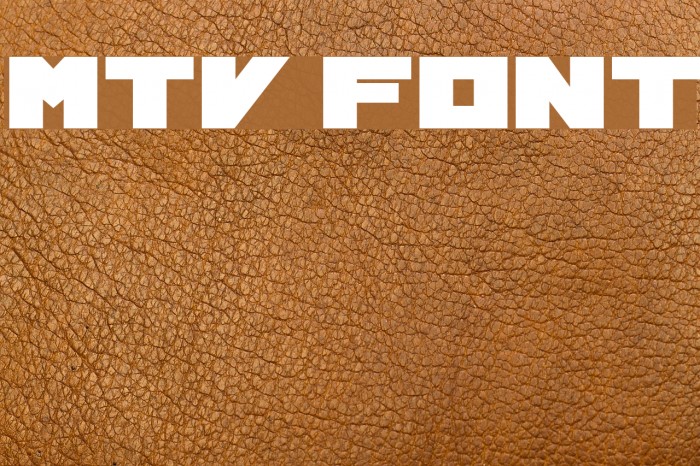 MTV Font examples