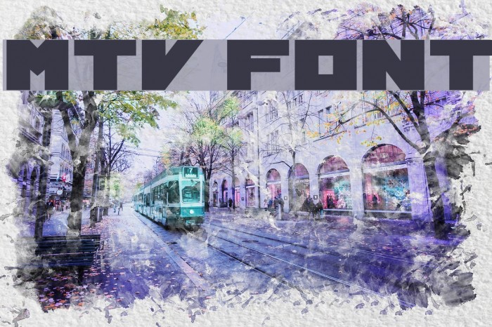 MTV Font examples