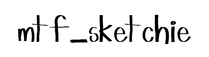 mtf_sketchie  フリーフォントのダウンロード