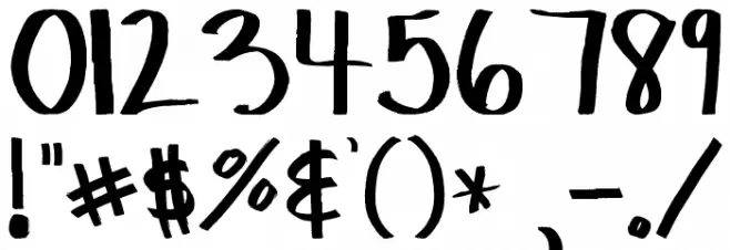 mtf_sketchie Font OTHER CHARS